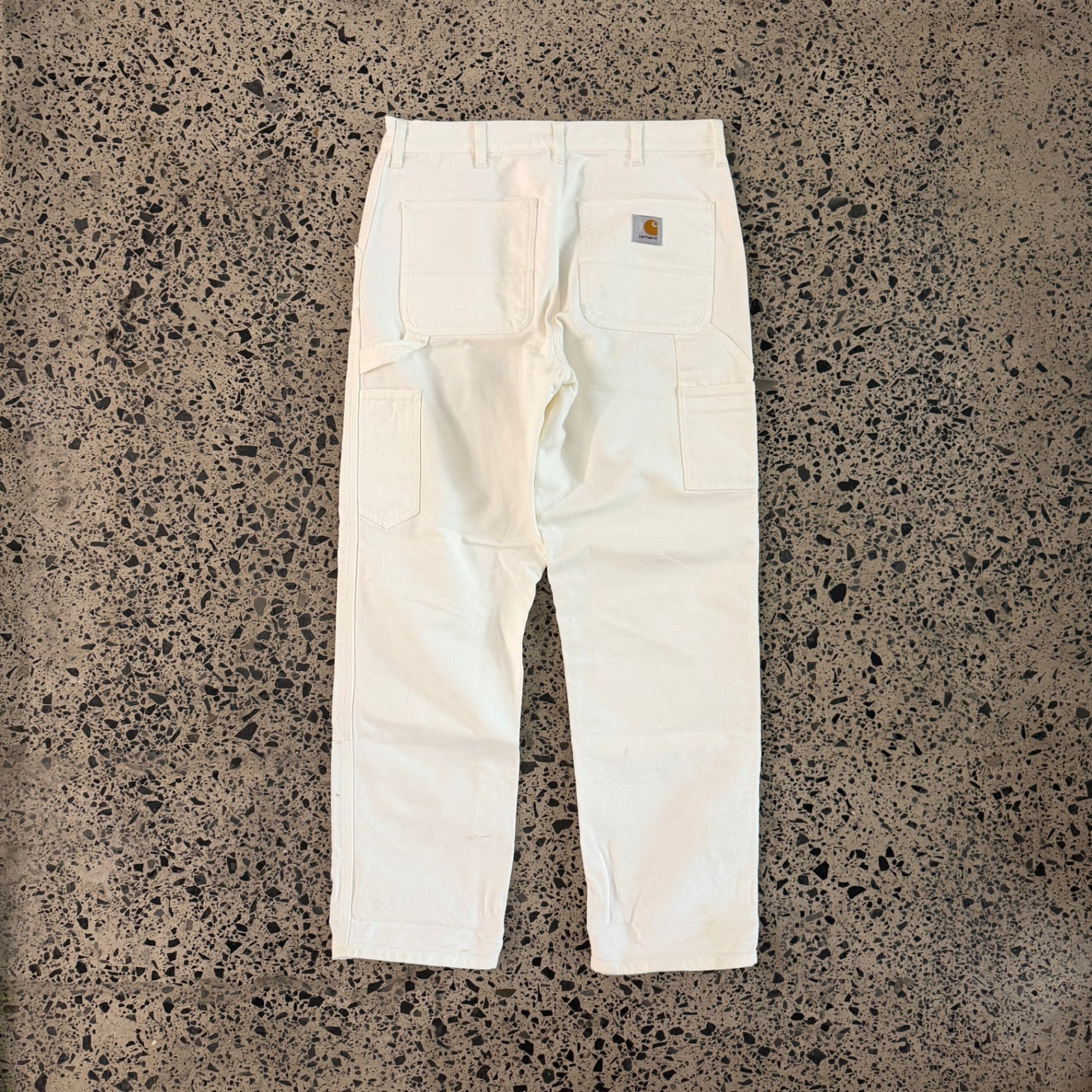 Carhartt WIP Double Knee Pant Dearborn Canvas Off-White