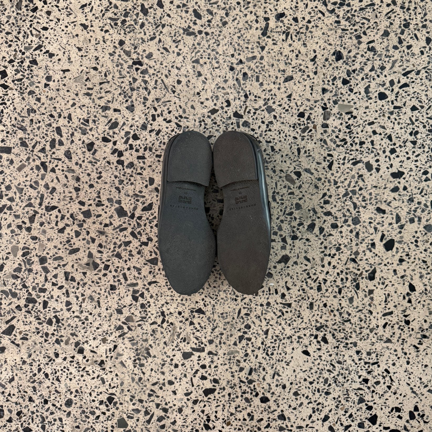 Duke & Dexter Wilde Black + White Penny Loafer