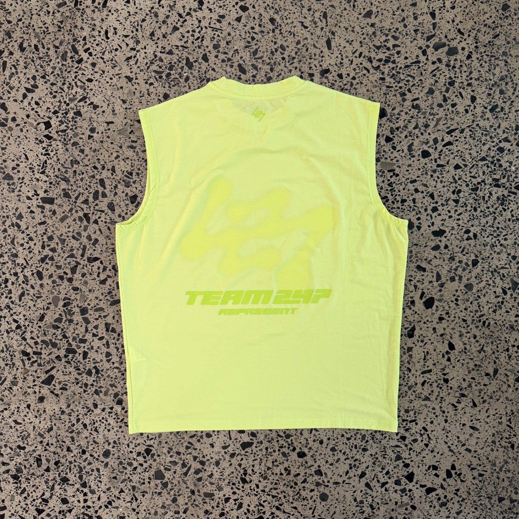 Represent 247 Future Terrains Oversized Tank Shadow Lime